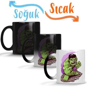 Baskı Dükkanı KB3716 Hulk Chibi Porselen Kupa Bardak
