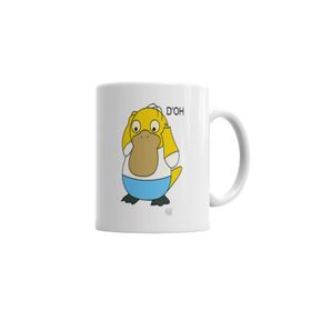 Baskı Dükkanı KB3720 Homerduck Porselen Kupa Bardak