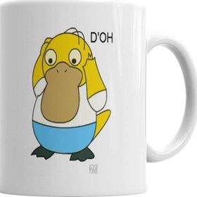 Baskı Dükkanı KB3720 Homerduck Porselen Kupa Bardak