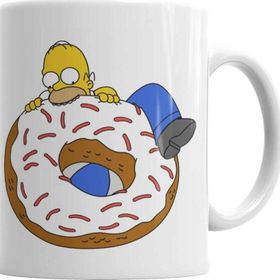 Baskı Dükkanı KB3721 Homer Porselen Kupa Bardak