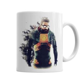 Baskı Dükkanı KB3739 Half Life Gordon Freeman Porselen Kupa Bardak