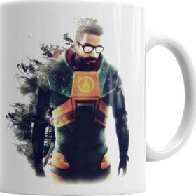 Baskı Dükkanı KB3739 Half Life Gordon Freeman Porselen Kupa Bardak