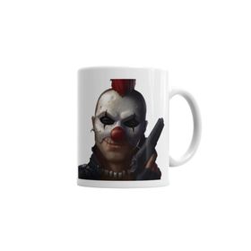 Baskı Dükkanı KB3741 Gun Ve Clown Porselen Kupa Bardak