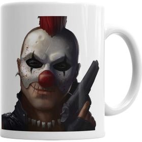Baskı Dükkanı KB3741 Gun Ve Clown Porselen Kupa Bardak