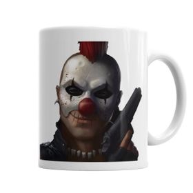 Baskı Dükkanı KB3741 Gun Ve Clown Porselen Kupa Bardak