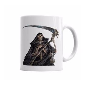 Baskı Dükkanı KB3754 Grim Reaper Porselen Kupa Bardak