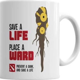 Baskı Dükkanı KB376 Dota Save A Life Porselen Kupa Bardak