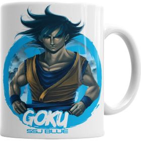 Baskı Dükkanı KB3764 Goku Ssj Blue Porselen Kupa Bardak