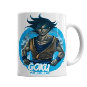 Baskı Dükkanı KB3764 Goku Ssj Blue Porselen Kupa Bardak