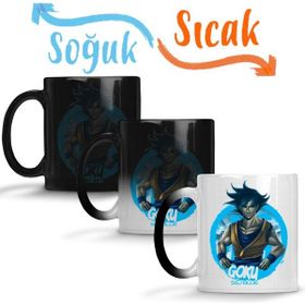 Baskı Dükkanı KB3764 Goku Ssj Blue Porselen Kupa Bardak