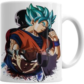 Baskı Dükkanı KB3771 Goku E Jiren Universe Tournament Porselen Kupa Bardak