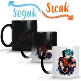 Baskı Dükkanı KB3771 Goku E Jiren Universe Tournament Porselen Kupa Bardak