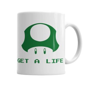 Baskı Dükkanı KB3785 Get A Life Porselen Kupa Bardak