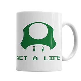 Baskı Dükkanı KB3785 Get A Life Porselen Kupa Bardak