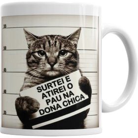 Baskı Dükkanı KB3788 Gato Bad Cat Kedi Porselen Kupa Bardak