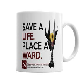 Baskı Dükkanı KB379 Dota 2 Art Of Ward Porselen Kupa Bardak