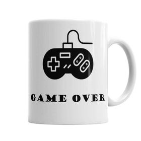 Baskı Dükkanı KB3796 Gamer Game Over Porselen Kupa Bardak