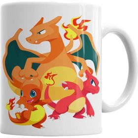Baskı Dükkanı KB3798 Game Charmander Evolutions Porselen Kupa Bardak