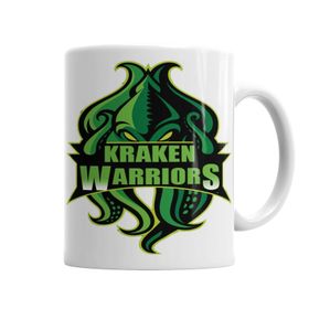 Baskı Dükkanı KB3845 Kraken Warriors Porselen Kupa Bardak