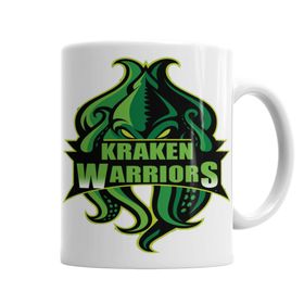 Baskı Dükkanı KB3845 Kraken Warriors Porselen Kupa Bardak