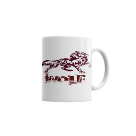 Baskı Dükkanı KB3847 Wolf Porselen Kupa Bardak