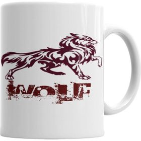 Baskı Dükkanı KB3847 Wolf Porselen Kupa Bardak
