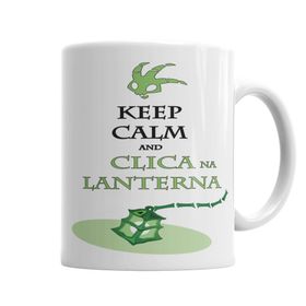 Baskı Dükkanı KB3858 Keep Calm Ile Clica Na Lanterna Porselen Kupa Bardak