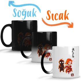 Baskı Dükkanı KB387 Dota 2 Lina Porselen Kupa Bardak
