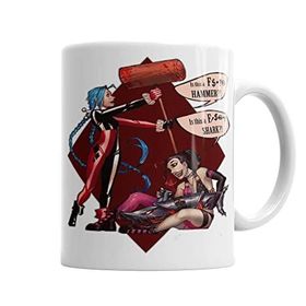 Baskı Dükkanı KB3880 Jinx E Quinn Porselen Kupa Bardak