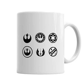 Baskı Dükkanı KB3884 Jedi Star Wars Symbol Porselen Kupa Bardak