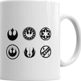 Baskı Dükkanı KB3884 Jedi Star Wars Symbol Porselen Kupa Bardak