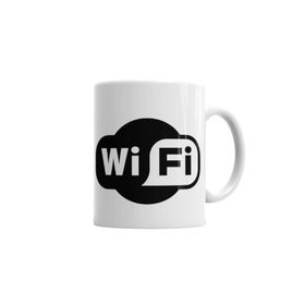 Baskı Dükkanı KB3898 Internet Wi Fi Porselen Kupa Bardak