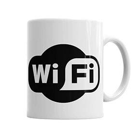 Baskı Dükkanı KB3898 Internet Wi Fi Porselen Kupa Bardak