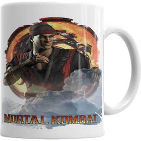 Baskı Dükkanı KB3904 Mortal Kombat Liu Kang Game Porselen Kupa Bardak
