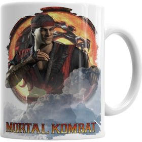 Baskı Dükkanı KB3904 Mortal Kombat Liu Kang Game Porselen Kupa Bardak