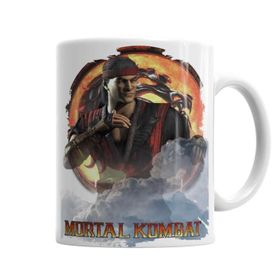 Baskı Dükkanı KB3904 Mortal Kombat Liu Kang Game Porselen Kupa Bardak