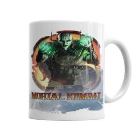Baskı Dükkanı KB3905 Mortal Kombat X Quan Chi Game Porselen Kupa Bardak