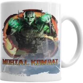 Baskı Dükkanı KB3905 Mortal Kombat X Quan Chi Game Porselen Kupa Bardak