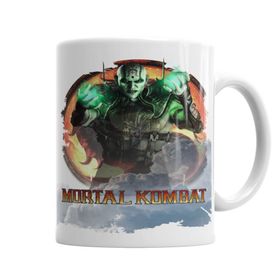 Baskı Dükkanı KB3905 Mortal Kombat X Quan Chi Game Porselen Kupa Bardak