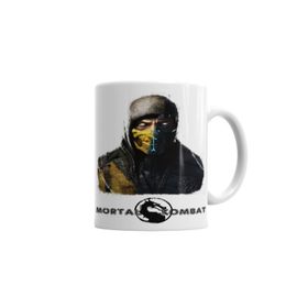 Baskı Dükkanı KB3912 Mortal Kombat Scorpion Ve Sub Zero Porselen Kupa Bardak