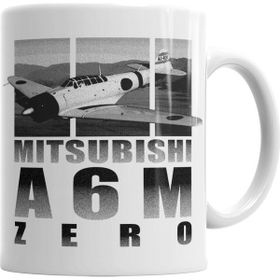 Baskı Dükkanı KB3918 Mitsubishi A6m Zero Porselen Kupa Bardak
