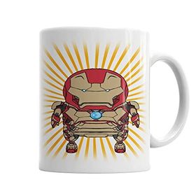 Baskı Dükkanı KB3920 Mini Iron Man Porselen Kupa Bardak