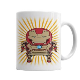 Baskı Dükkanı KB3920 Mini Iron Man Porselen Kupa Bardak