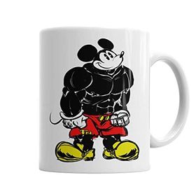 Baskı Dükkanı KB3925 Miki Fare Mickey Fitness Porselen Kupa Bardak