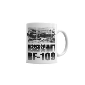 Baskı Dükkanı KB3945 Messerschmitt Bf-109 Porselen Kupa Bardak