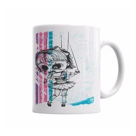 Baskı Dükkanı KB3947 Menina Monster Porselen Kupa Bardak
