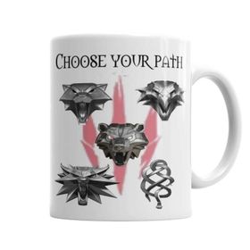 Baskı Dükkanı KB3952 Medalhas Das Escolas The Witcher Porselen Kupa Bardak