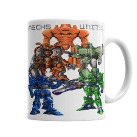 Baskı Dükkanı KB3954 Mechs Unite Porselen Kupa Bardak