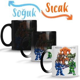 Baskı Dükkanı KB3954 Mechs Unite Porselen Kupa Bardak