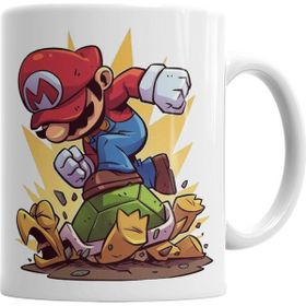 Baskı Dükkanı KB3964 Atari Süper Mario Porselen Kupa Bardak